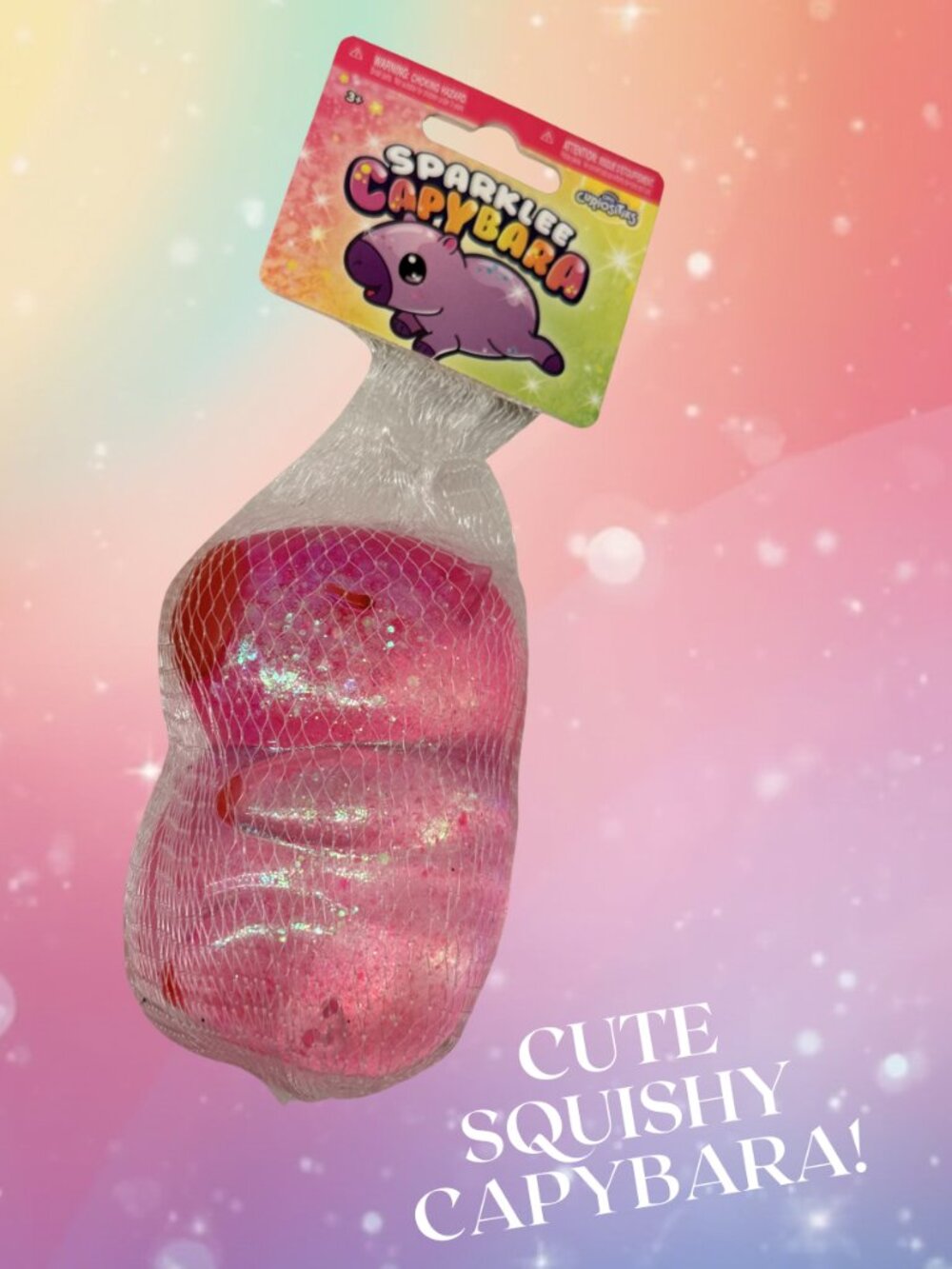 💖✨ Sparklee | Pink Capybara GEL Squishy